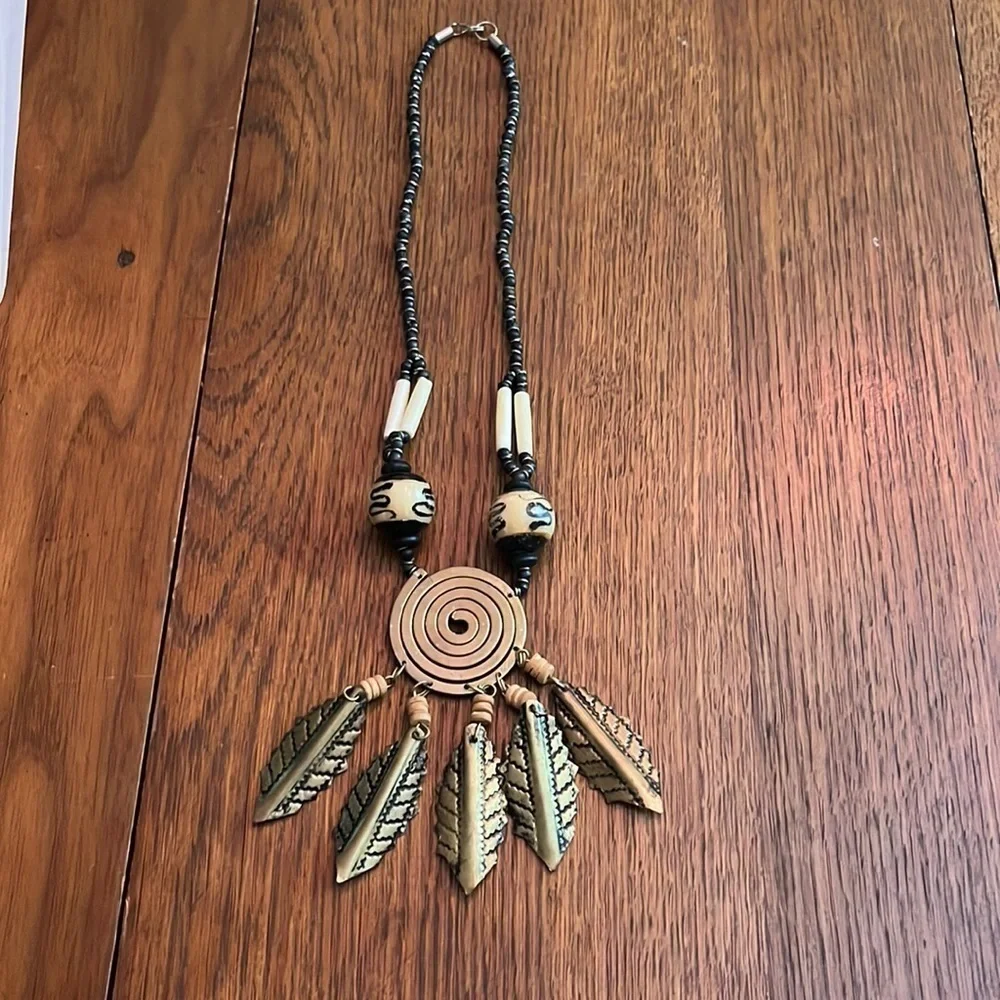 No Brand Native American 14 inch long necklace.